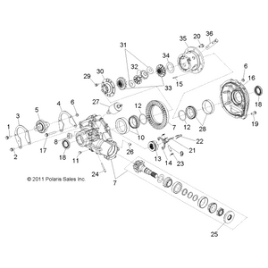 Washer-Thrust,Pinion,34096 by Polaris 7556347 OEM Hardware P7556347 Off Road Express