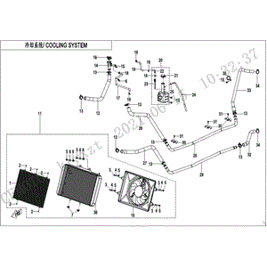 Water Outlet Pipe Engine by CF Moto 5BYV-180005-1000 OEM Hardware 5BYV-180005-1000 Northstar Polaris