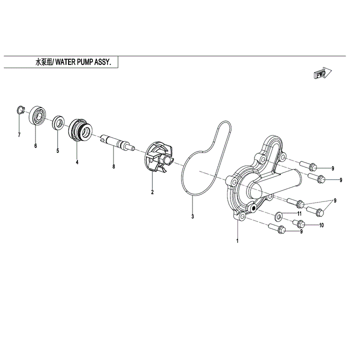 Water Seal Assy. by CF Moto