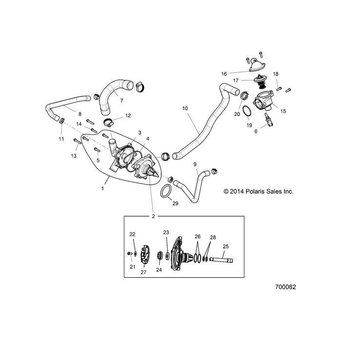 Waterpump Cover Assembly by Polaris