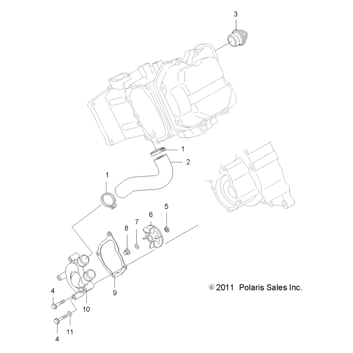 Waterpump Cover by Polaris