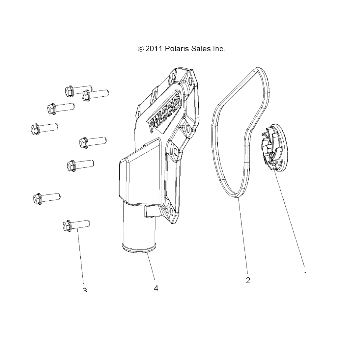 Waterpump Gasket Cover by Polaris