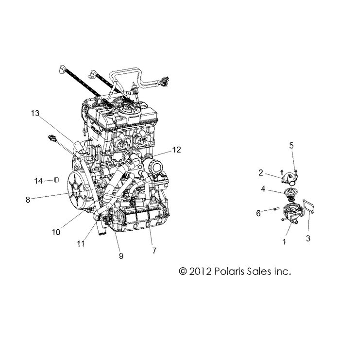 Waterpump Outlet Hose by Polaris