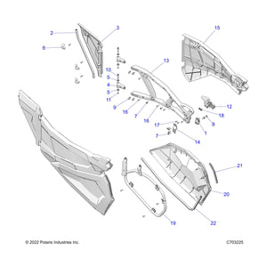 Weather Strap Seal, Lower, Rzn by Polaris 5522024-180 OEM Hardware P5522024-180 Off Road Express