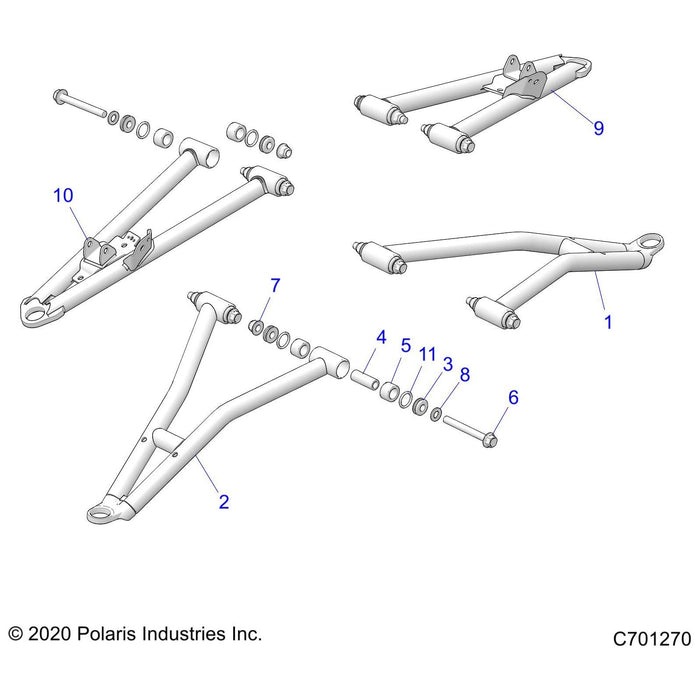 Weld-A-Arm,Fr,Upper,Lh,Indy Red by Polaris