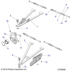 Weld-A-Arm,Frt,Lower,Rh,M.Blk by Polaris 1025855-458 OEM Hardware P1025855-458 Off Road Express