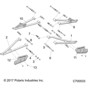 Weld-A-Arm,Frt,Lower,Rh,Ttnm by Polaris 1024248-632 OEM Hardware P1024248-632 Off Road Express