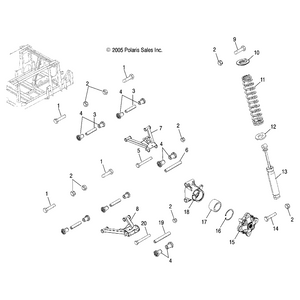 Weld-A-Arm,Mid Axle,Lower,Blk by Polaris 1016817-067 OEM Hardware P1016817-067 Off Road Express