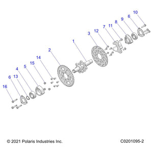 Weld-Axle,Rear by Polaris 1590646 OEM Hardware P1590646 Off Road Express