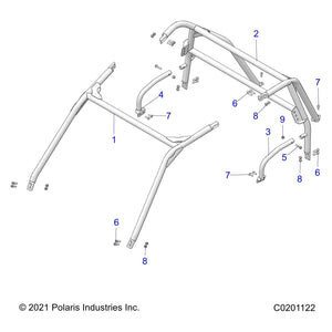 Weld-Bolster,Lh,Blk by Polaris 1025645-458 OEM Hardware P1025645-458 Off Road Express