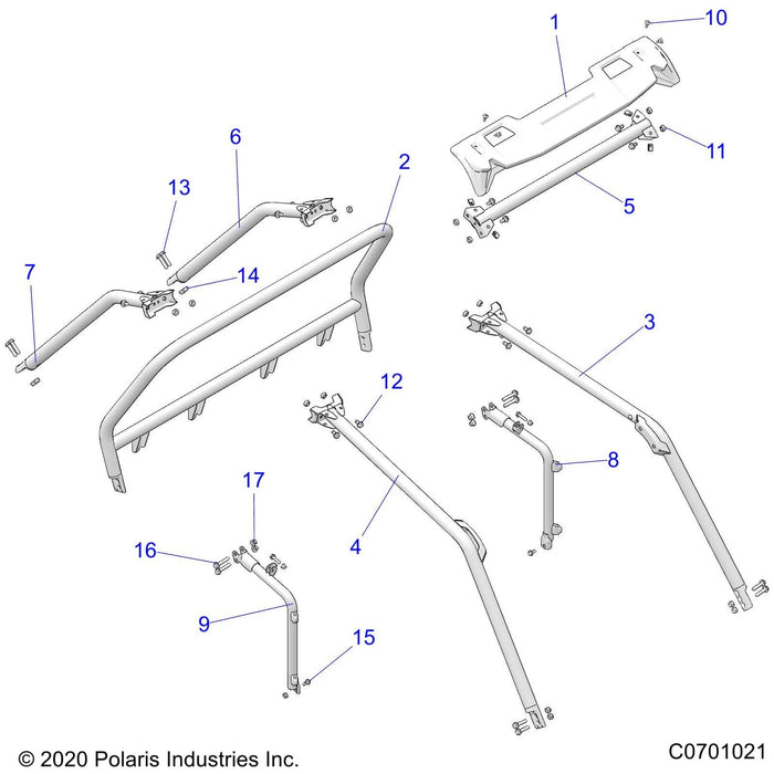 Weld-Bolster,Lh,Red by Polaris