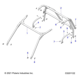 Weld-Bolster,Rh,Blk by Polaris 1025646-458 OEM Hardware P1025646-458 Off Road Express