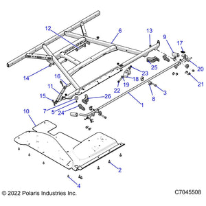 Weld-Box Support,Short,Blk by Polaris 1026797-329 OEM Hardware P1026797-329 Off Road Express