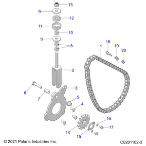 Weld-Bracket,Engine Hanger by Polaris 1026752 OEM Hardware P1026752 Off Road Express