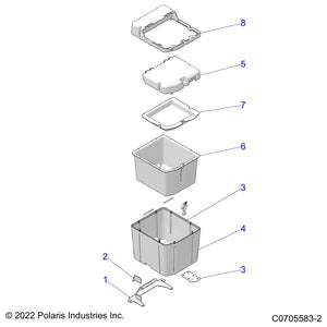 Weld-Bracket,Sub,Storage,Rr,Zs by Polaris 1024786 OEM Hardware P1024786 Off Road Express