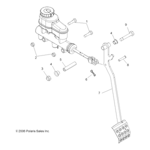 Weld-Brake Pedal,Blk by Polaris 1015870-067 OEM Hardware P1015870-067 Off Road Express