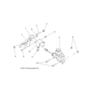 Weld-Brake Pedal,Blk by Polaris 1020198-458 OEM Hardware P1020198-458 Off Road Express