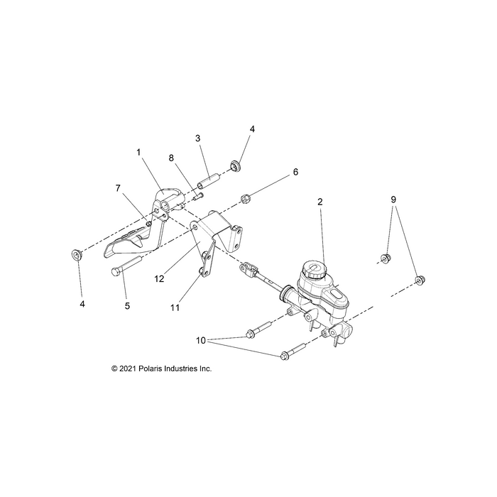 Weld-Brake Pedal,Blk by Polaris