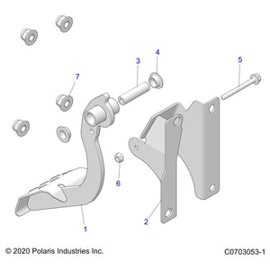 Weld-Brake Pedal,M.Blk by Polaris 1025208-458 OEM Hardware P1025208-458 Off Road Express