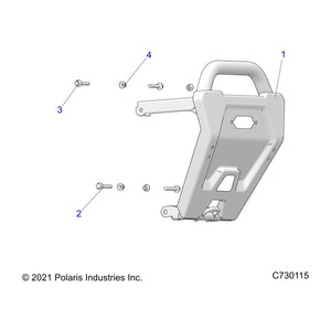 Weld-Bumper,Base,Blk by Polaris 1026431-458 OEM Hardware P1026431-458 Off Road Express