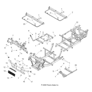 Weld-Bumper,Cld Silver by Polaris 1016808-385 OEM Hardware P1016808-385 Off Road Express Drop Ship