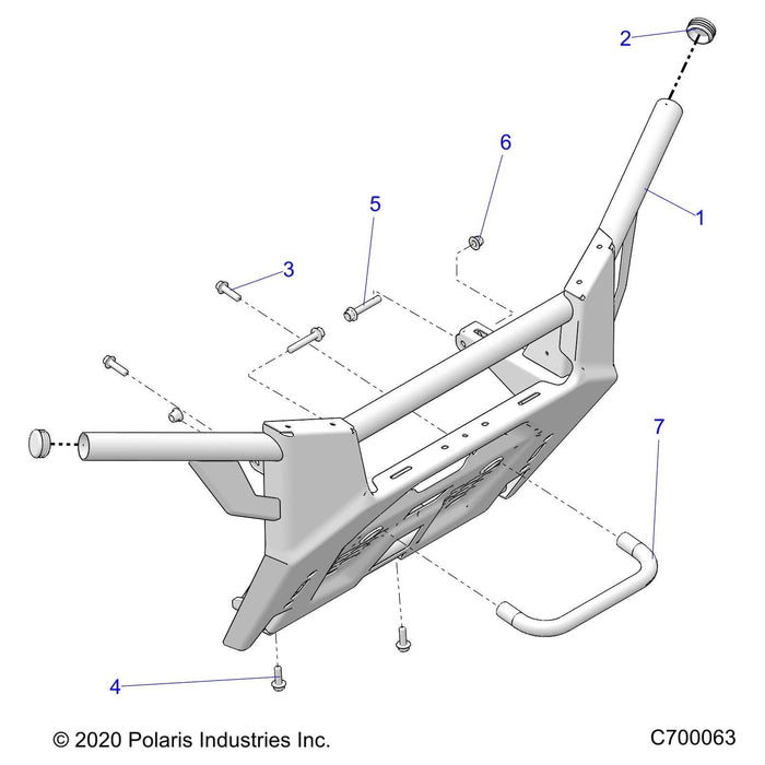 Weld-Bumper,Front,M.Blk by Polaris