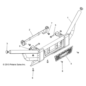 Weld-Bumper Mount,Blk by Polaris 1019482-329 OEM Hardware P1019482-329 Off Road Express