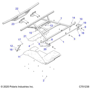 Weld-Bumper,Rear,Prl Mltd by Polaris 1023593-707 OEM Hardware P1023593-707 Off Road Express