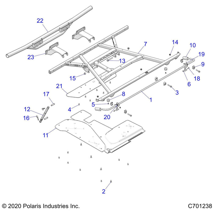 Weld-Bumper,Rear,Prl Mltd by Polaris