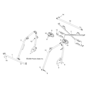 Weld-Cab Frame,Cross,Ewb by Polaris 1017168-521 OEM Hardware P1017168-521 Off Road Express