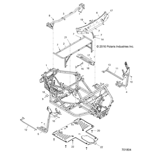 Weld-Cab/Seat Base,Ecoat by Polaris 1022236-329 OEM Hardware P1022236-329 Off Road Express