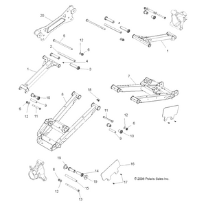 Weld-Cntl Arm,Lower,Rr,Lh,Sulfur by Polaris 1018217-634 OEM Hardware P1018217-634 Off Road Express Drop Ship