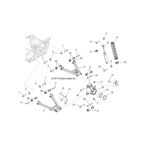 Weld-Cntl Arm,Rr,Lower,Mblk by Polaris 1543335-458 OEM Hardware P1543335-458 Off Road Express