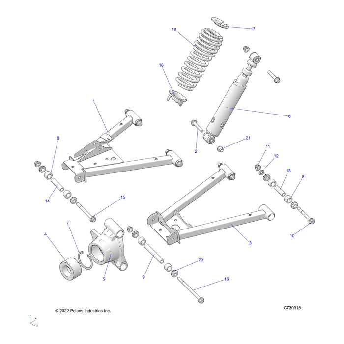 Weld-Control Arm,Lower,M.Bk by Polaris