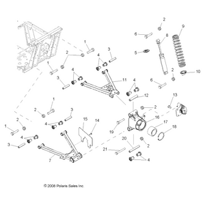 Weld-Control Arm,Lower,Rh,C.Slv by Polaris 1016351-385 OEM Hardware P1016351-385 Off Road Express