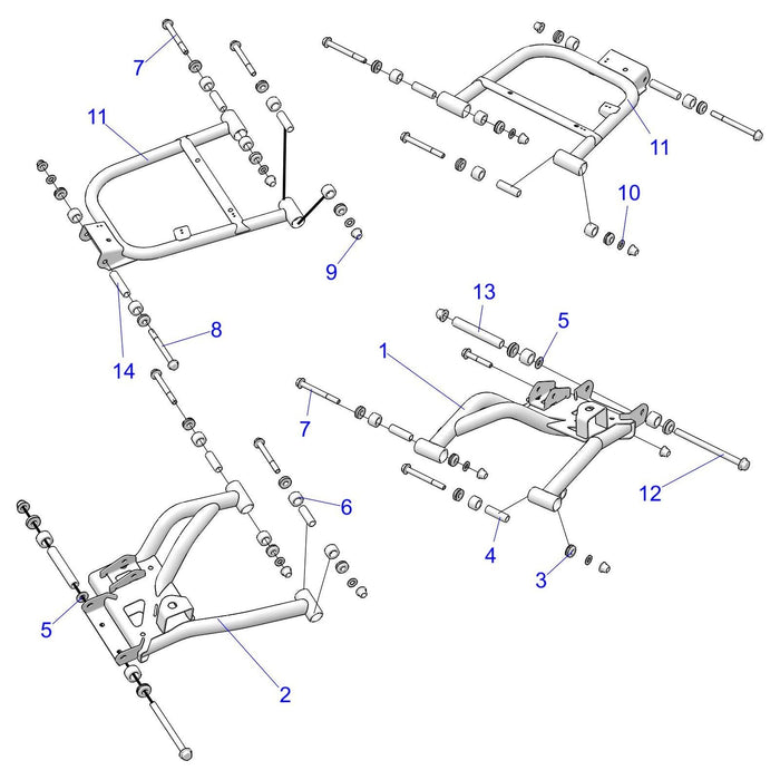 Weld-Control Arm,Rr,Lower,Lh,Ggr by Polaris