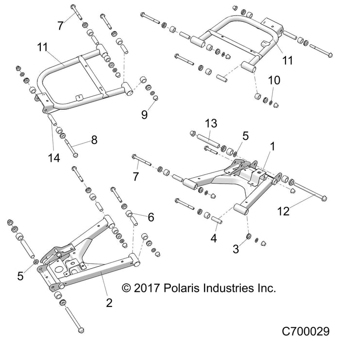 Weld-Control Arm,Rr,Lower,Lh,Wht by Polaris