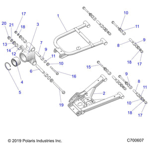 Weld-Control Arm,Rr,Lower,Rh,Blk by Polaris 1022803-458 OEM Hardware P1022803-458 Off Road Express