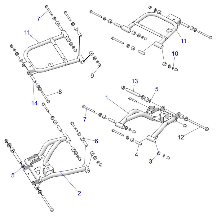 Weld-Control Arm,Rr,Upper,Lh,Wht by Polaris