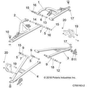 Weld-Ctrl Arm,Lower,Fr,Lh,72,Blu by Polaris 1024383-737 OEM Hardware P1024383-737 Off Road Express