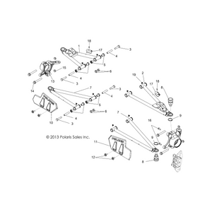 Weld-Ctrl Arm,Lower,Frt,Mblk by Polaris 1543338-458 OEM Hardware P1543338-458 Off Road Express