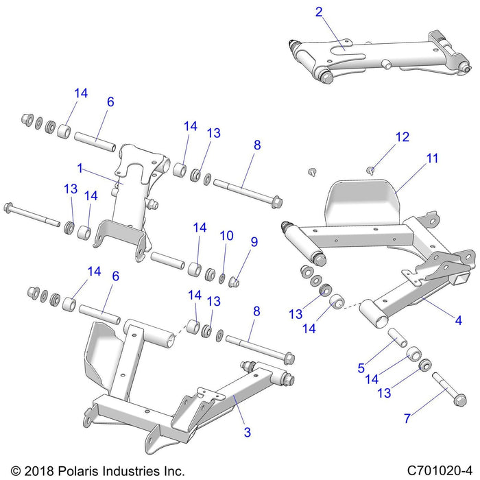 Weld-Ctrl Arm,Lower,Rr,Lh,Red by Polaris