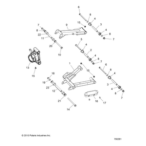 Weld-Ctrl Arm,Lower,Rr,Lh,Slv by Polaris 1021968-385 OEM Hardware P1021968-385 Off Road Express