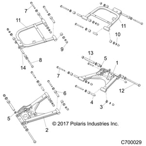 Weld-Ctrl Arm,Rr,Lower,Lh,Brg Mt by Polaris 1022802-629 OEM Hardware P1022802-629 Off Road Express