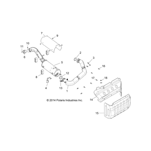 Weld-Exhaust,Hanger,Frame,Blk by Polaris 1020778-329 OEM Hardware P1020778-329 Off Road Express