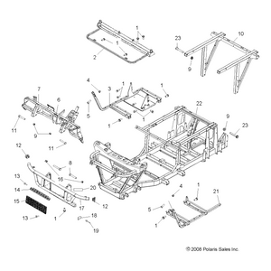 Weld-Frame,Ext,Blk by Polaris 1016815-067 OEM Hardware P1016815-067 Off Road Express