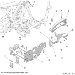 Weld-Frame,Frt,Lower,Blk by Polaris 1025204-458 OEM Hardware P1025204-458 Off Road Express