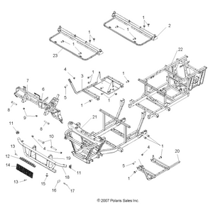 Weld-Frame,Rear,Blk by Polaris 1016043-067 OEM Hardware P1016043-067 Off Road Express Drop Ship