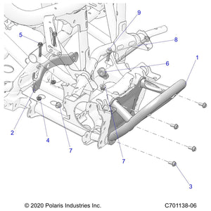 Weld-Frt,Bumper,Blk by Polaris 1025030-458 OEM Hardware P1025030-458 Off Road Express