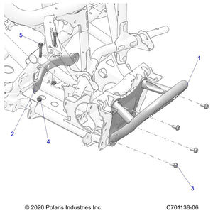 Weld-Frt,Bumper,Indy Red by Polaris 1025030-293 OEM Hardware P1025030-293 Off Road Express